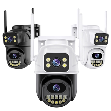PEGATAH ICSEE 4K 8MP Εξωτερική κάμερα WiFi με διπλούς φακούς, νυχτερινή όραση και ανίχνευση κίνησης