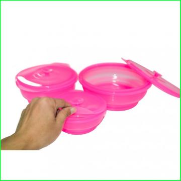 Round New Premium Silicone Folding Lunch Bowl