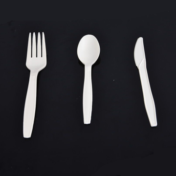 Hot Sale Biodegradable Cutlery Set - Corn Starch Spoon, Fork, Knife (6-7 Inch)