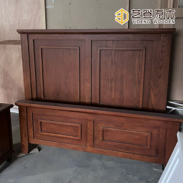 Elegant Wooden Panel Bed Frame for Modern Bedrooms