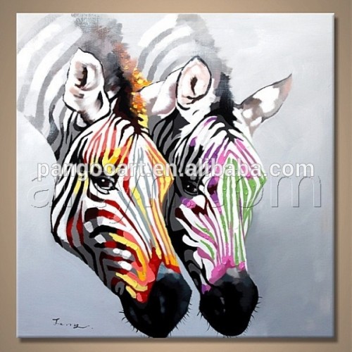 Abstract Africa animal Oil painting zebra , handmade horse canvas painting , home wall Decoration paitning