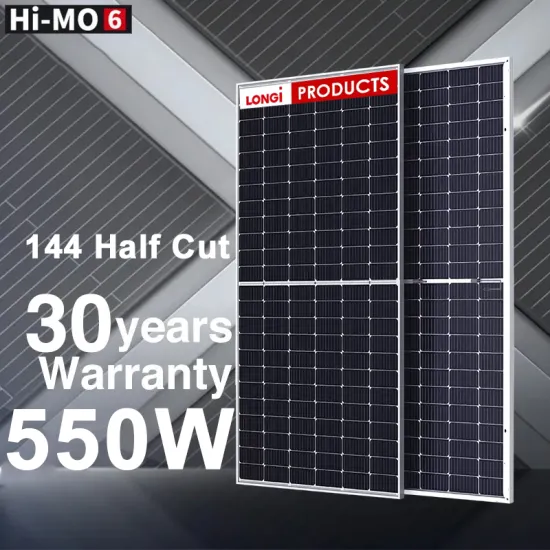 LONGI SOLAR Hi-Mo 6 550W High Efficiency Monocrystalline Solar Panels - Black