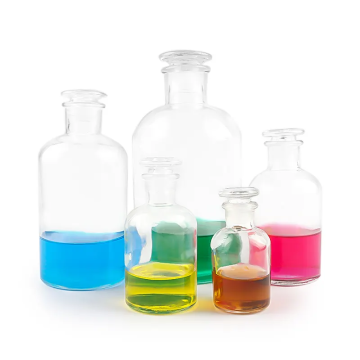 500ml Narrow Mouth Clear Medicine Reagent Glass Bottle