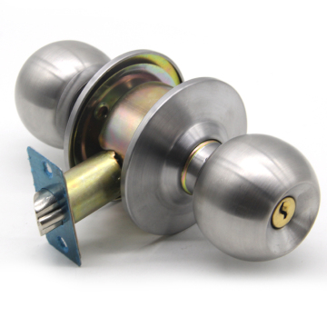 Pabrik Grosir Stainless Steel Kenop Knob Kunci Pintu dengan Sistem Kunci Kuningan
