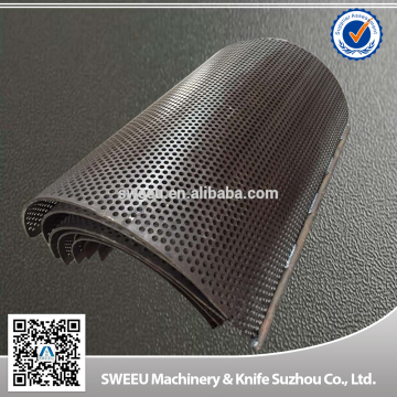 China durability plastic crusher granulator screens