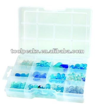 Jewelry plastic bead box 11 Grid Organizer Box with different sizes