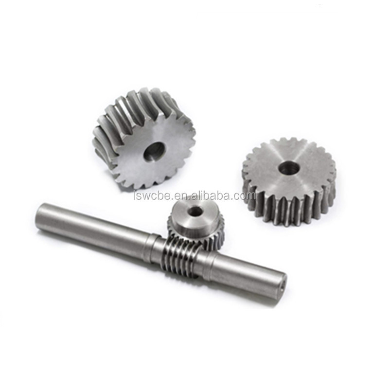 US Standard 1045 Carbon Steel High Hardness Precision Worm Gear and Custom Pinion Gear