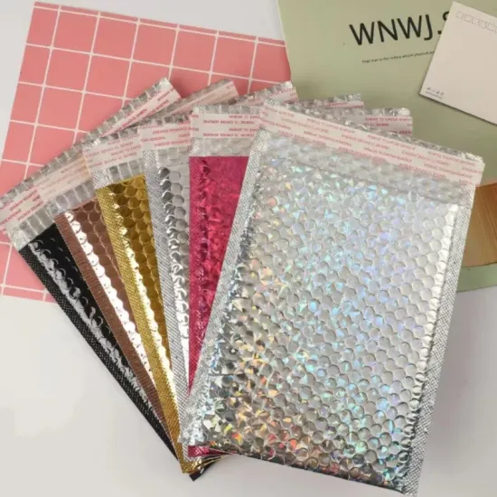 Holographic Bubble Envelopes: Metallic Poly Mailing Bags for Premium Shipping