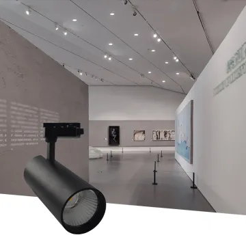 Zoomable dimmable system rail magnetic led track lights