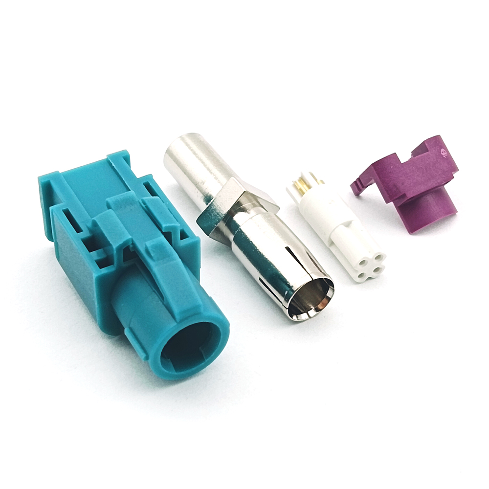Universal 4 Pole HSD Solder Female Cable Connector