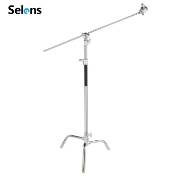 Selens C Stand Photo Studio Heavy Duty Light Stand with Extension Arm and Grip Head