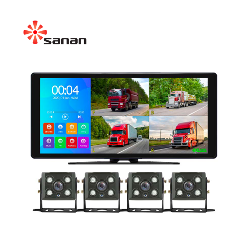 10.36 inch 4 channel vehicle monitor system Bluetooth/FM