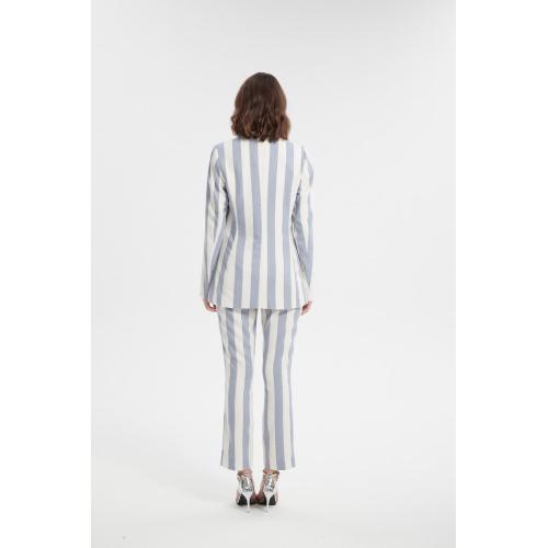 China women stripe blazer,slim fit women suit blazer Factory