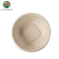 China Biodegradable Sugarcane Fiber Material Compostable Soup Cups Factory