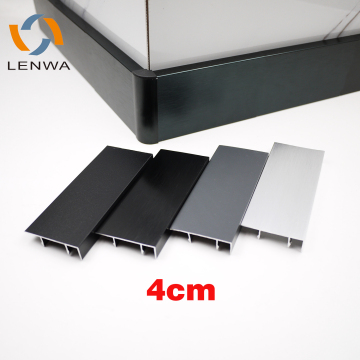 Lenwa Aluminal Interlock Aluminium Skirting Board με κανάλι Prosskirting από προφίλ προόδου