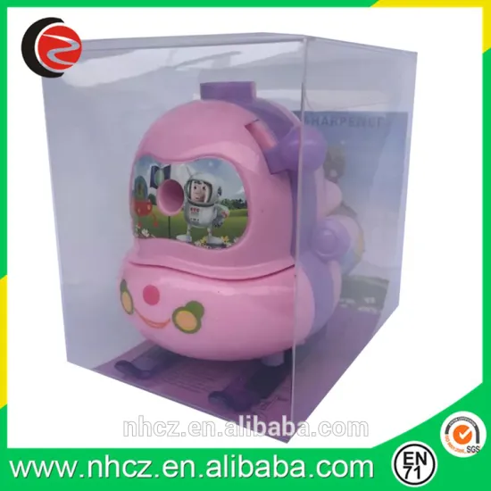 3D Shape Stationery Pink Pencil Sharpener in PP Box