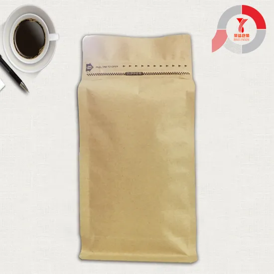 Accept Customized Brown Paper Coffee Bag