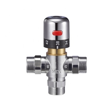 Chrome Plated 3 Way Brass Thermostatic Shower Mixing Valve - BJ45006