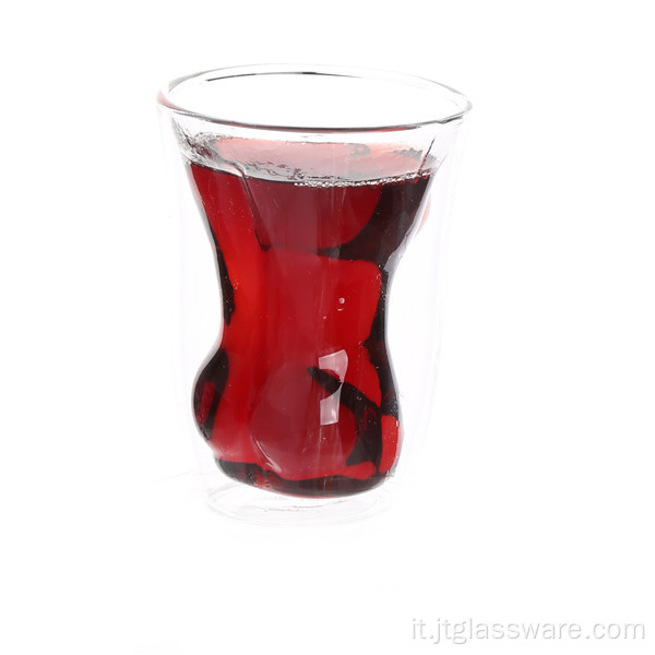 Bicchiere da vino whisky in vetro