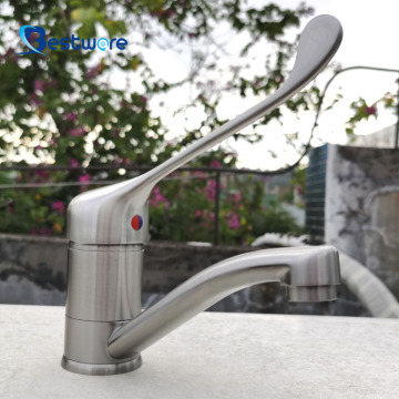 Deck-Mounted Kitchen Sink Water Faucet