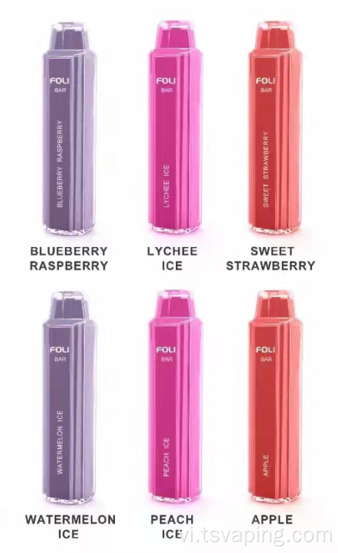 Foli Bar Flash Vape Pen Pen E-Thuốc lá điện tử Bán buôn