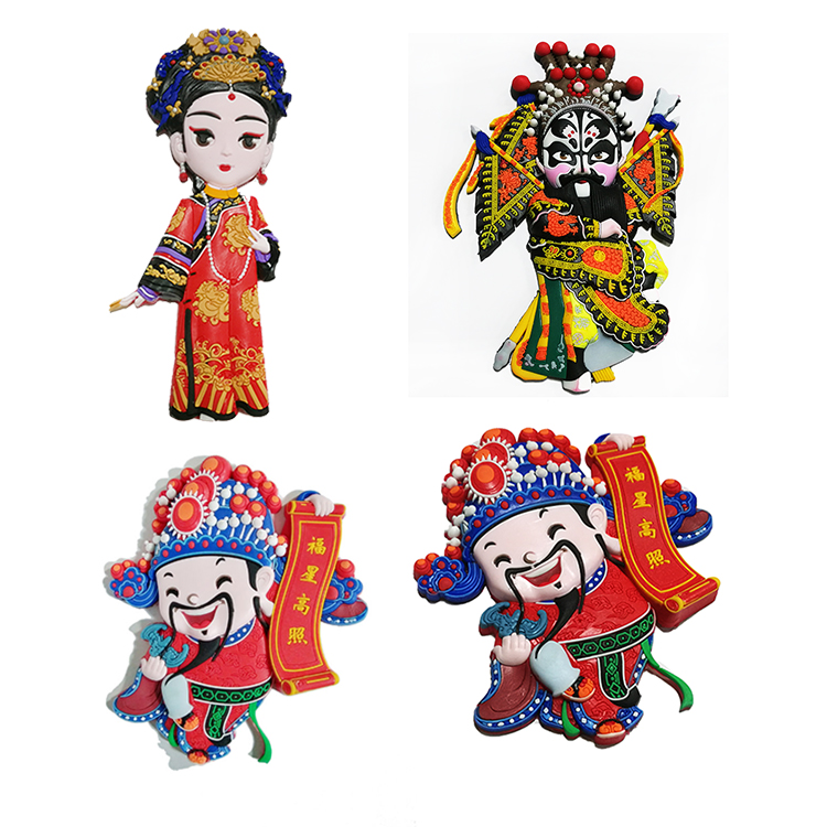 Peking Opera Souvenir Fridge Magnet Make Make Make Making