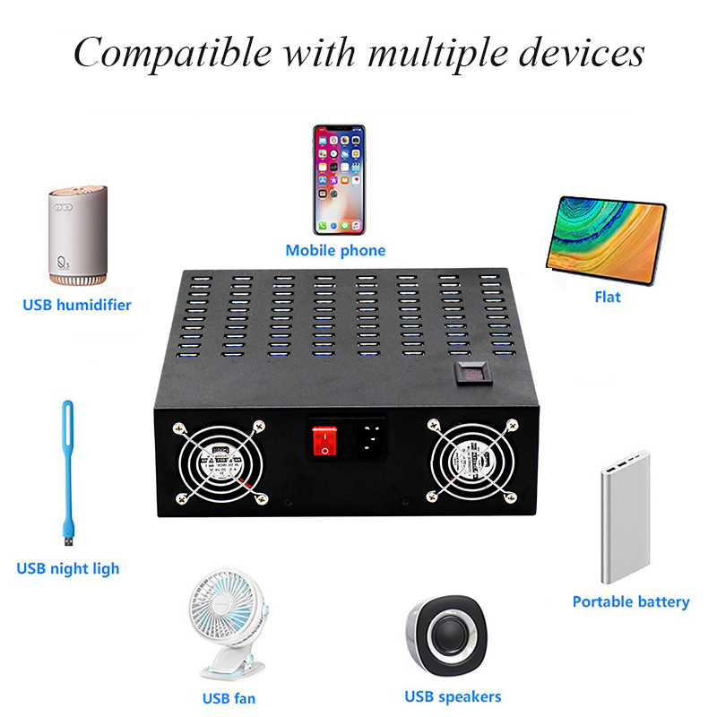 80 port USB charger(600W)compatible with multiple devices 80 port USB charger(600W)compatible with multiple devices