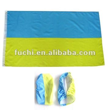 Polyester Ukraine Flag, Ukraine National Flag, Ukraine Car Flag In Stock