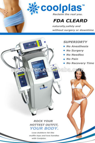 ice Skin Cooling vacuum Device coolplas Body Shaping Machine kiro fat freezing device Fat burning machine weight los