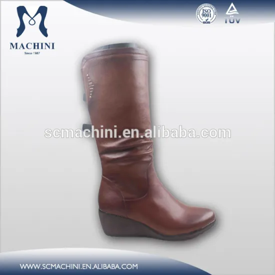 Natural wool fur lined winter woman shoes 2015