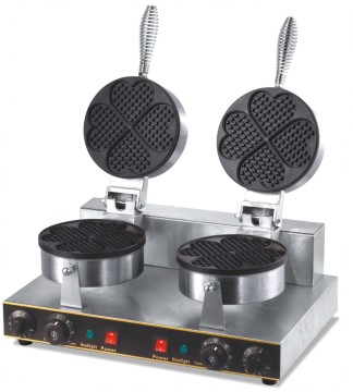 Guangzhou Factory CE Certified Double Commercial Electric Waffle Maker Machine for Sale
