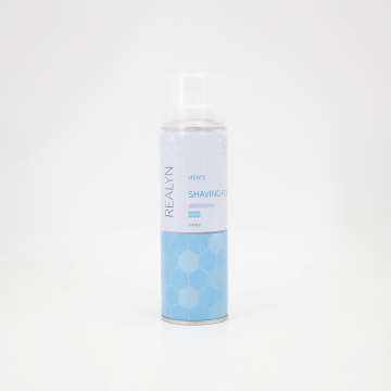 Spray shaving foam aerosol can