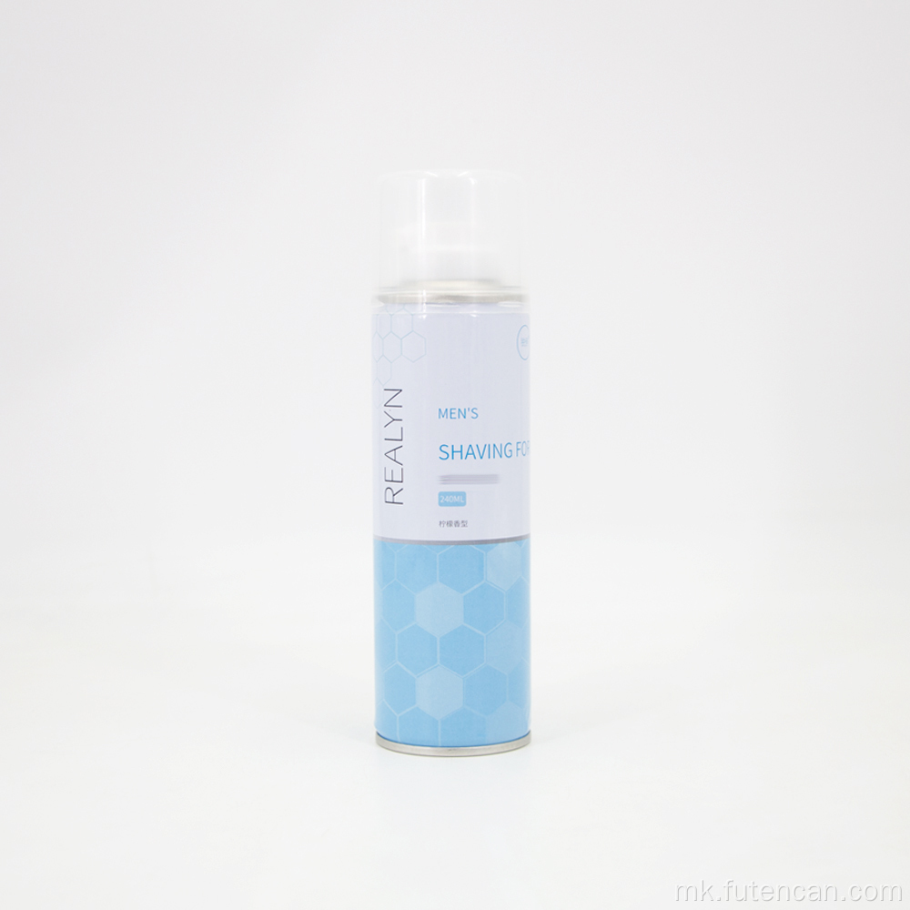 Празна лименка со аеросол со пена за бричење