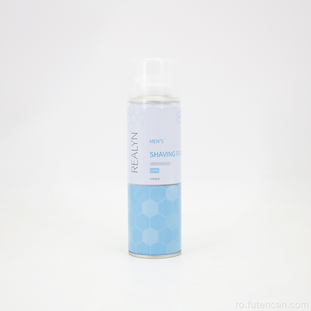 Cutie goală de aerosoli din spumă de ras