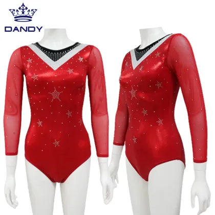 Custom black dance leotards