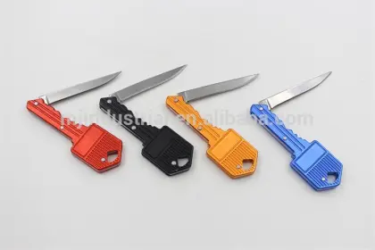 Key shaped folding knife, household knife
