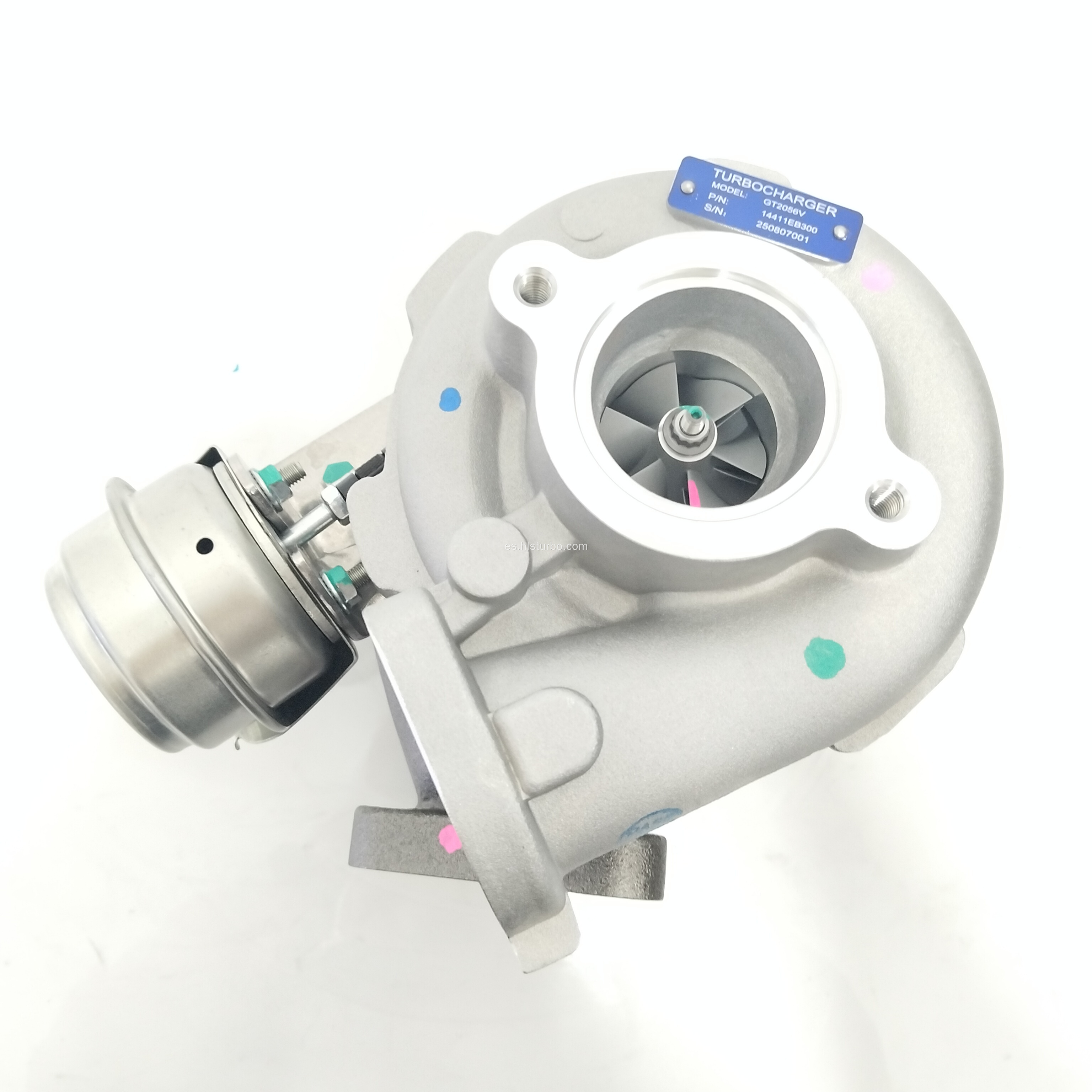 Nissan turbos GT2056V 14411-EB300 751243-5002S 751243-2 QW25 QW25 YD25DDTi Rueda de palanquilla del motor disponible