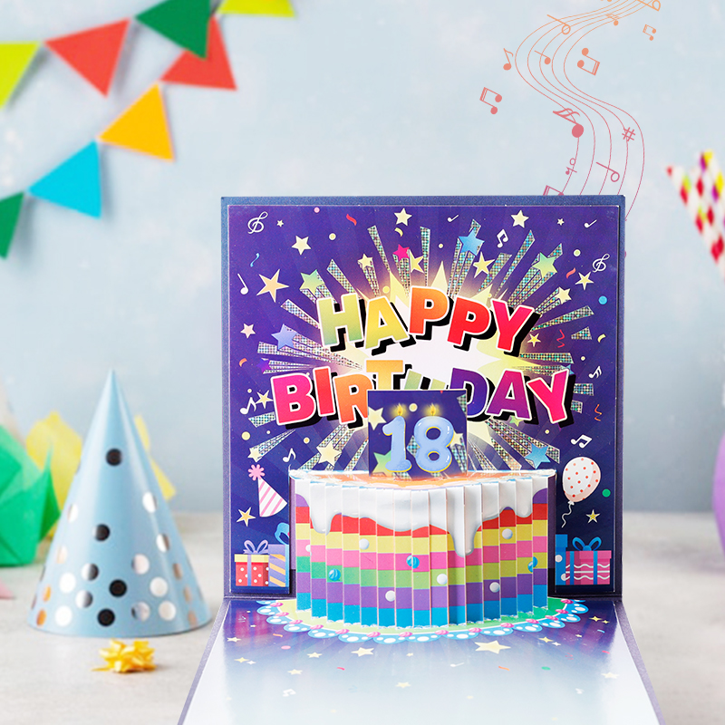 light and sound birthday card