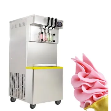 Vertical Soft Ice Cream Machine for Milk Tea Shops and Desserts