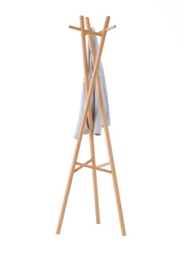 FAS Beech Wooden Coat Stands Cloth  Racks