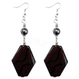 Natural Gemstone Agate Earring