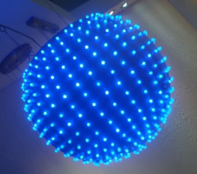 led pixel string for sphere