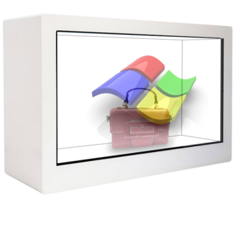 Transparent Cabinet LCD Display Box: Digital Showcase Fridge Door Monitor