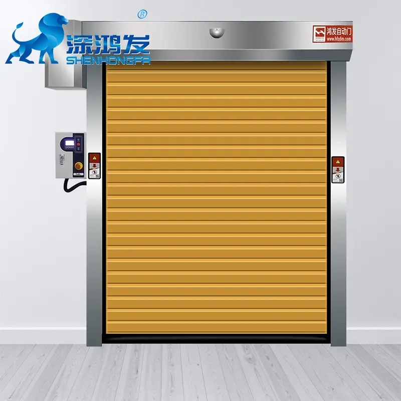 Stainless steel Turbine hard high speed door