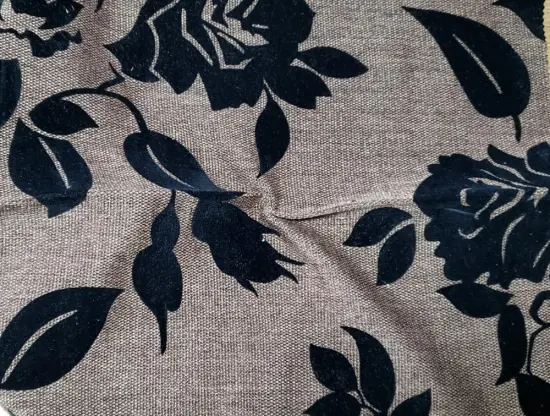 Woven Fabric Polyester Flock for Sofa Upholstery Fabric