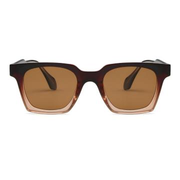 Lunettes de soleil carrées PC+CP durables et chics UV400