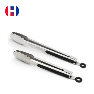 430 Stainless Steel Kitchen Cooking Tongs