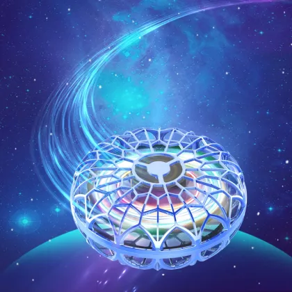 Upgrade Magic Flying Hover Ball UFO Toy with Light and Boomerang Functionality - Perfect Outdoor Flying Spinner