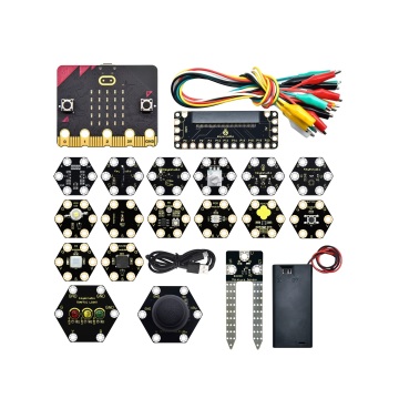 Keyestudio Custom Micro:Bit Honeycomb Smart Wearable Sensor Module Learning Starter Kit