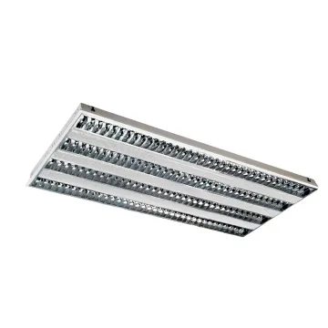 Recessed Office Lighting: 28W T5 Indoor Fluorescent Light Fixtures and Grille Lamps